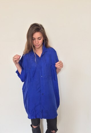 CRAZY PATTERNED VINTAGE RETRO FESTIVAL OVERSIZED SHIRT