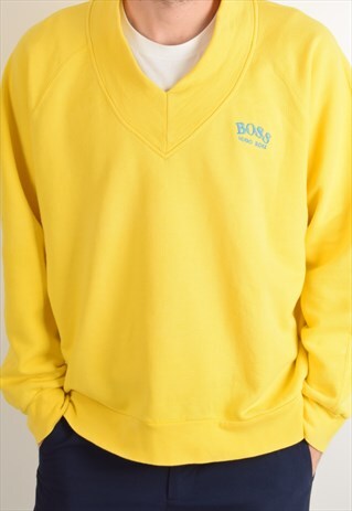 RARE VINTAGE HUGO BOSS SWEATSHIRT MADE IN W-GERMANY(1746)