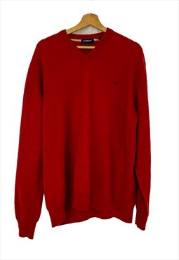 Burberry vintage burgundy unisex sweater. XL
