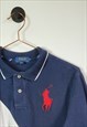 UPCYCLED VINTAGE RALPH LAUREN CROP POLO SHIRT SIZE 8-10