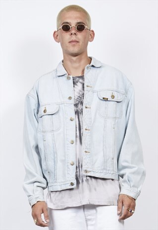 VINTAGE 80'S LEE SUPER LIGHT-WASH DENIM JACKET