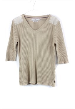 Vintage Tommy Hilfiger Jumper in Beige L