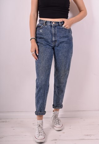 LEE WOMENS VINTAGE JEANS W26 L27 BLUE 90S