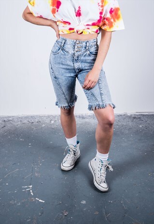 VINTAGE 1990S BLUE DENIM SHORTS