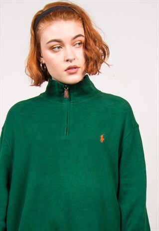 RALPH LAUREN QUARTER ZIP SWEATSHIRT