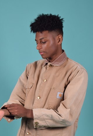 VINTAGE CARHARTT TAN CANVAS JACKET