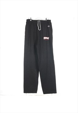 Black Champion College Jogging Bottoms - Large