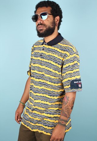 VINTAGE 90'S CRAZY PATTERN POLO SHIRT ASM1220