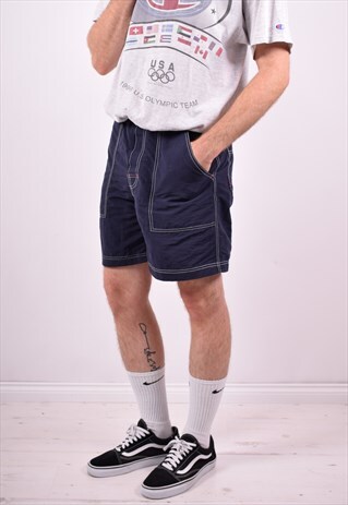 TOMMY HILFIGER MENS VINTAGE SHORTS W30 NAVY BLUE 90'S