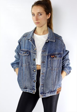 DENIM JACKET PATCHED / OVERSIZE JEAN JACKET