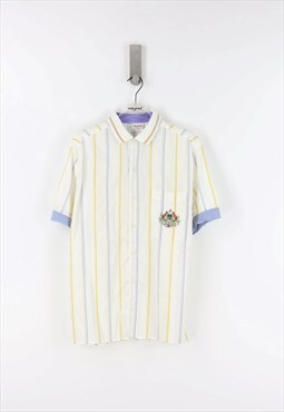 Australian Vintage 90's Stripes Short Sleeve Shirt - M