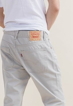 Vintage 90s 581 Levi's Brick White Jeans Petite Men W34