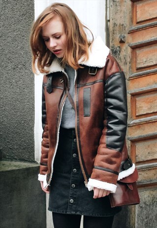 OVERSIZED VEGAN LEATHER JACKET