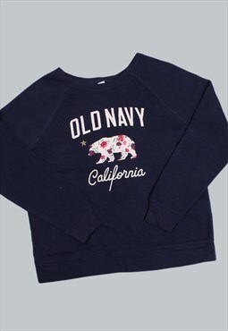 Vintage 90's Sweatshirt Navy California Jumper Medium