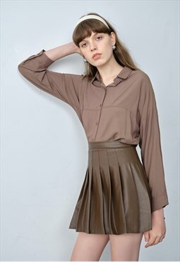 Women's solid color shirt AW2022 VOL.1