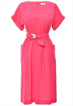 Vintage Pink Leslie Fay Dress - L
