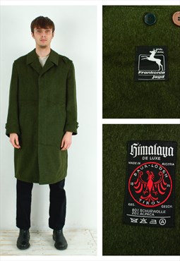 HIMALAYA De Luxe Jagd Frankonia 1980's Men's S Green Coat UK