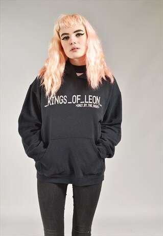VINTAGE BLACK KINGS OF LEON BAND TOUR HOODIE