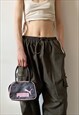 VINTAGE Y2K 00S PUMA MINI HANDBAG IN PURPLE AND PINK