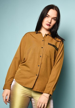 VINTAGE 80'S RETRO MINIMALIST SHIRT TOP