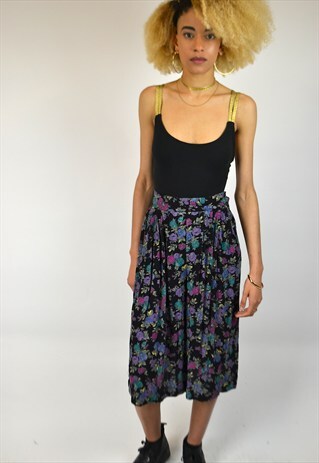 VINTAGE 90'S FLORAL PRINT CULOTTES