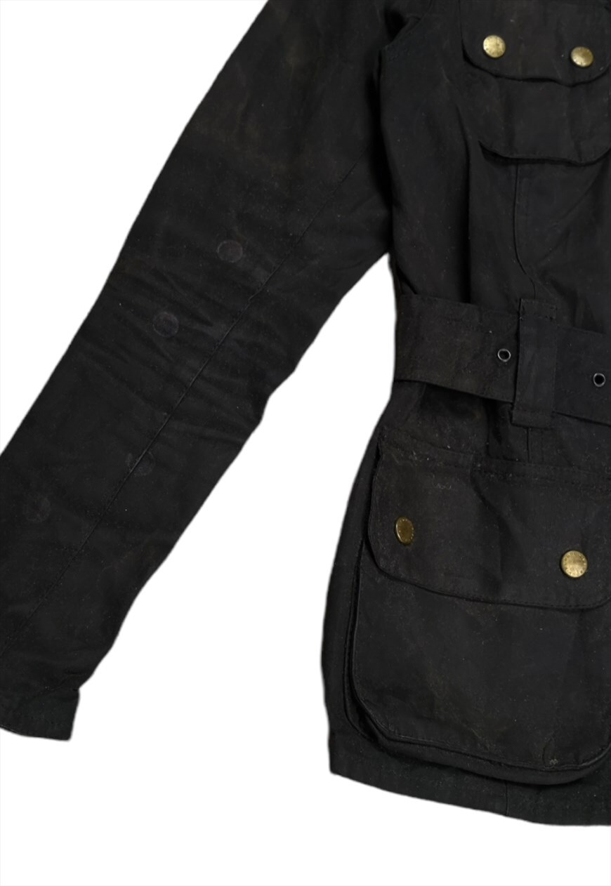 Barbour double hot sale breasted jacket