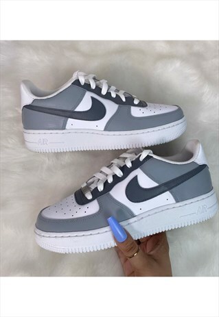 CUSTOM 'SMOKE GREY' NIKE AIR FORCE 1