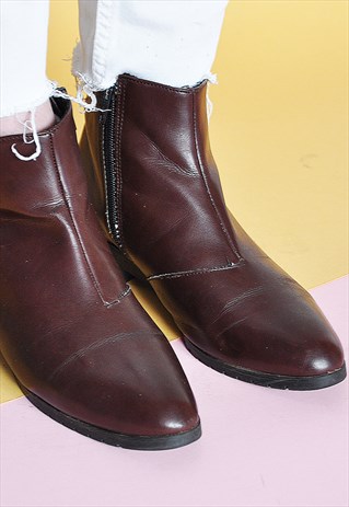 80S FLAT ANKLE BOOTIES