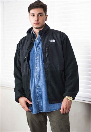 VINTAGE NORTH FAVE DENALI FLEECE LOGO 90S L 25.1