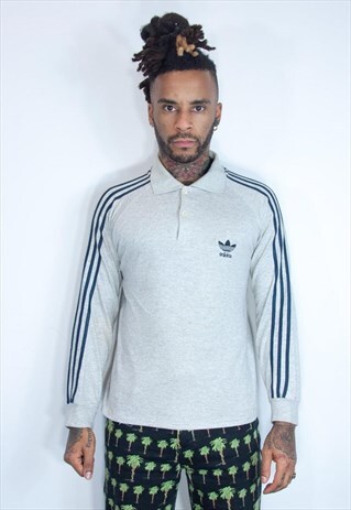 ADIDAS THIN BUTTON SWEATSHIRT