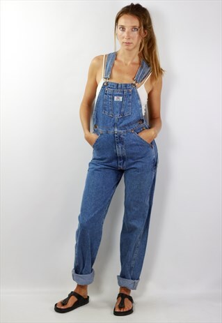 VINTAGE DENIM DUNGAREES / DENIM OVERALLS