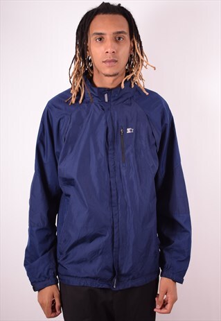 STARTER MENS VINTAGE JACKET XL BLUE 90S
