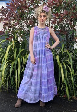 Vintage Lilac Tie Dye Dress