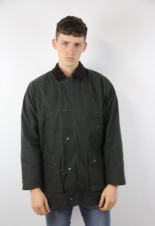 VINTAGE GREEN WAX JACKET