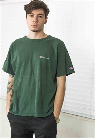 VINTAGE CHAMPION T-SHIRT LOGO 90S L 8.8