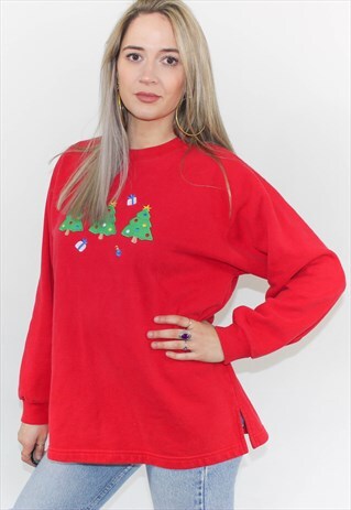 VINTAGE 90'S AMERICAN CHRISTMAS CREWNECK SWEATSHIRT