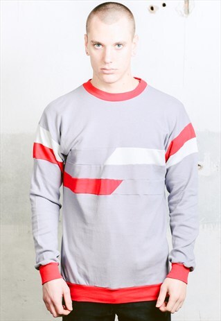 VINTAGE 80S GEOMETRIC PRINT SWEATSHIRT