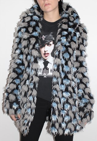 90S RARE FAUX FUR JACKET