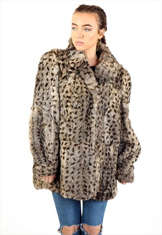 VINTAGE FAUX FUR JACKET J2733