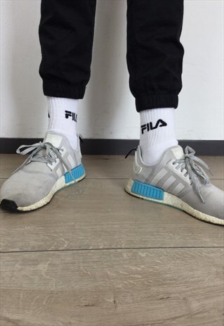 NEW 1X3 PAIRS CLASSIC WHITE & BLACK FILA SOCKS