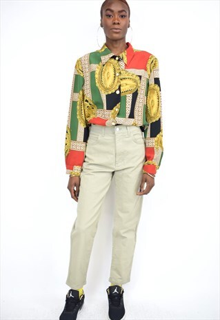 VINTAGE 90S KHAKI GREEN PANTS