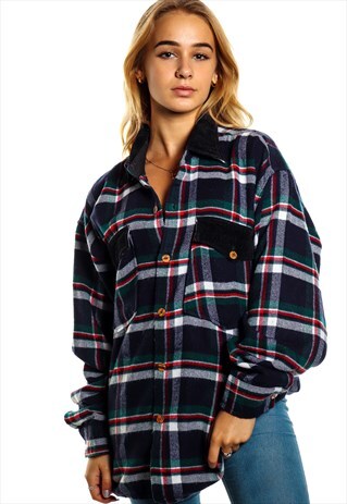VINTAGE FLANNEL OVER SHIRT S714
