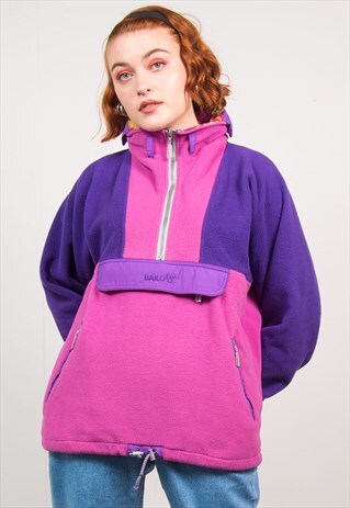 VINTAGE 90'S FLEECE QUARTER ZIP JUMPER