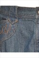 VINTAGE FLARED DENIM SKIRT - L