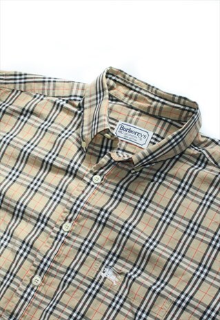 VINTAGE BEIGE BURBERRY NOVA CHECK SHIRT