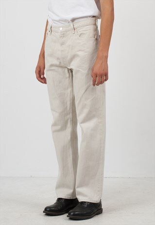 VINTAGE BEIGE LEVI'S 501 FIT DENIM JEANS