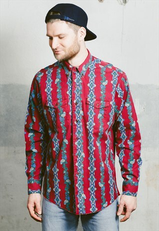 VINTAGE 90S WRANGLER AZTEC SHIRT