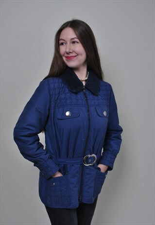 FANCY SKI JACKET, FAUX FUR COLLAR AUSTRIAN SKIING JACKET
