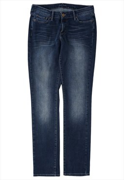 Retro Levis Slim Curve Blue Jeans Womens
