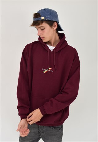 EXCLUSIVE G&G UNISEX MULTI LINES MAROON HOOD